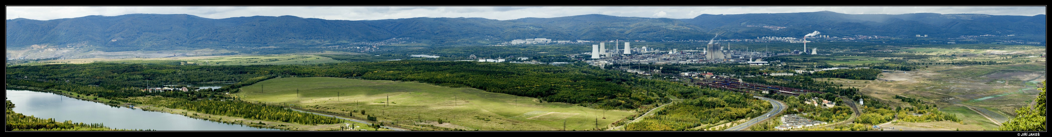 panorama CHEZA, Litvínov a krušné hory